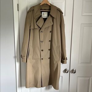 London Fog Men's Classic Beige Trench Coat